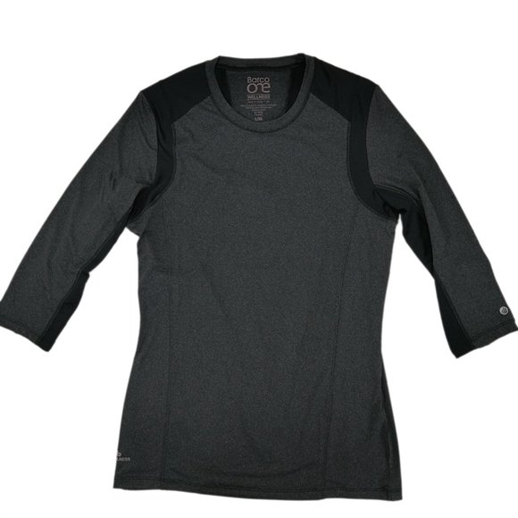 Barco Scrub 3/4 Knit Mesh Sleeve Tees BWK800-BAK - Picture 1 of 7